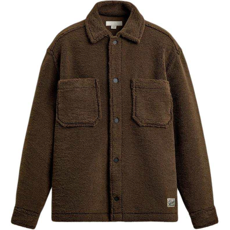 ZARA Velvet Jackets Men's Brown Lapel Moderate