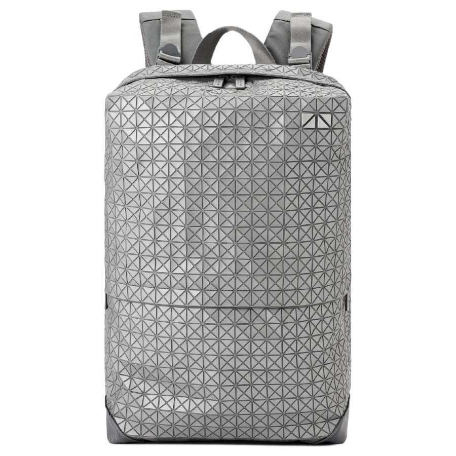 ISSEY MIYAKE Kuro Polyester & Nylon With Cow Leather & Cotton Backpack Unisex Silver
