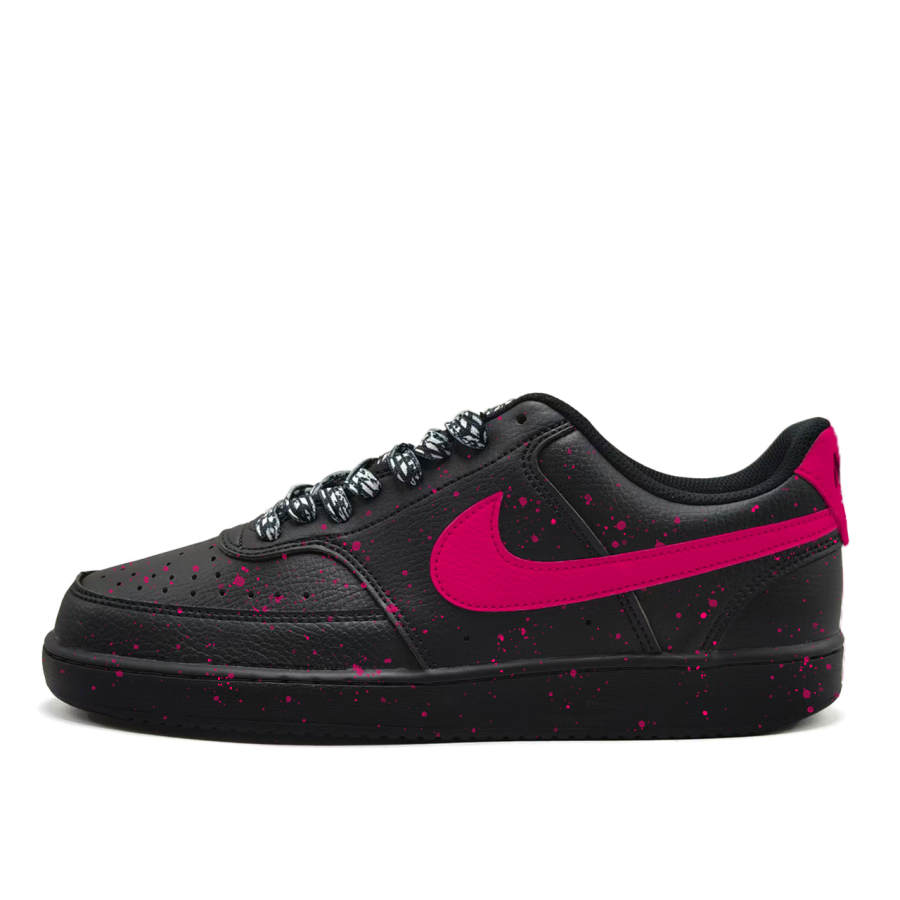 Nike Nike Court Vision 1 Ink Wash Pink Synthetic Leather Cushioning, Wear Resistant Low top Skateboard Shoes Unisex