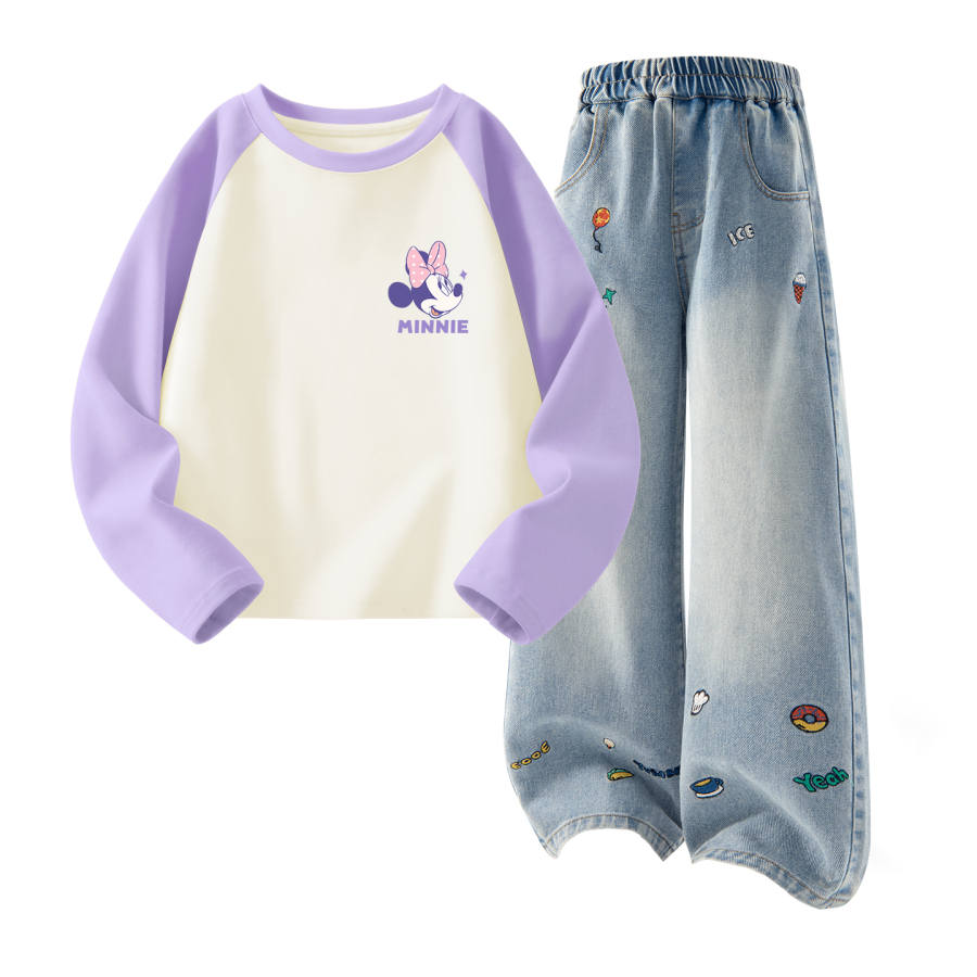 Disney Kids Casual Sportswear Crew Neck Moderate