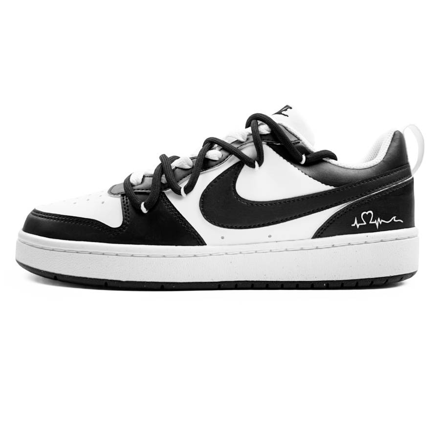 Nike Nike Court Borough Steam Rose, Heart Fluttering Abrasion Resistant Slip Resistant Low top Skateboard Shoes Black White