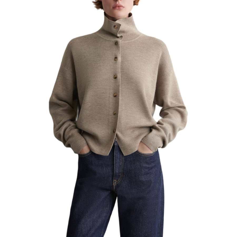 COS Sweaters Women's Beige Moderate Cardigan