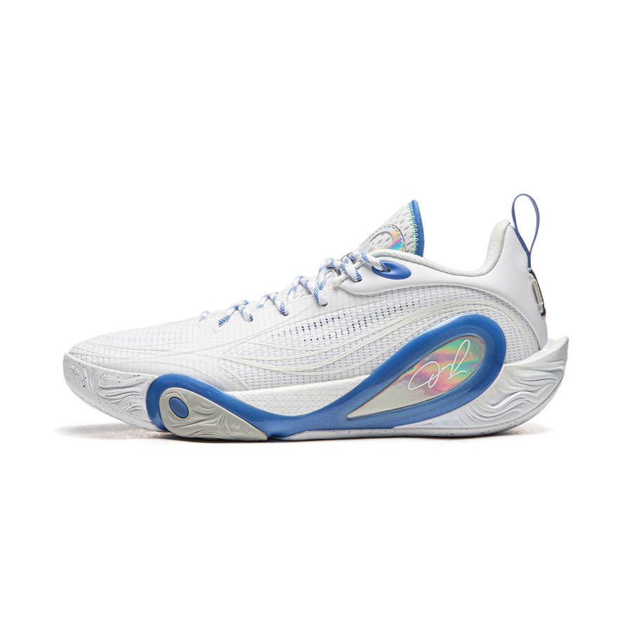 Li-Ning Li Ning DLO1 Cushioning Slip Resistant Rebound Grip Low top Basketball Shoes Men's Standard White