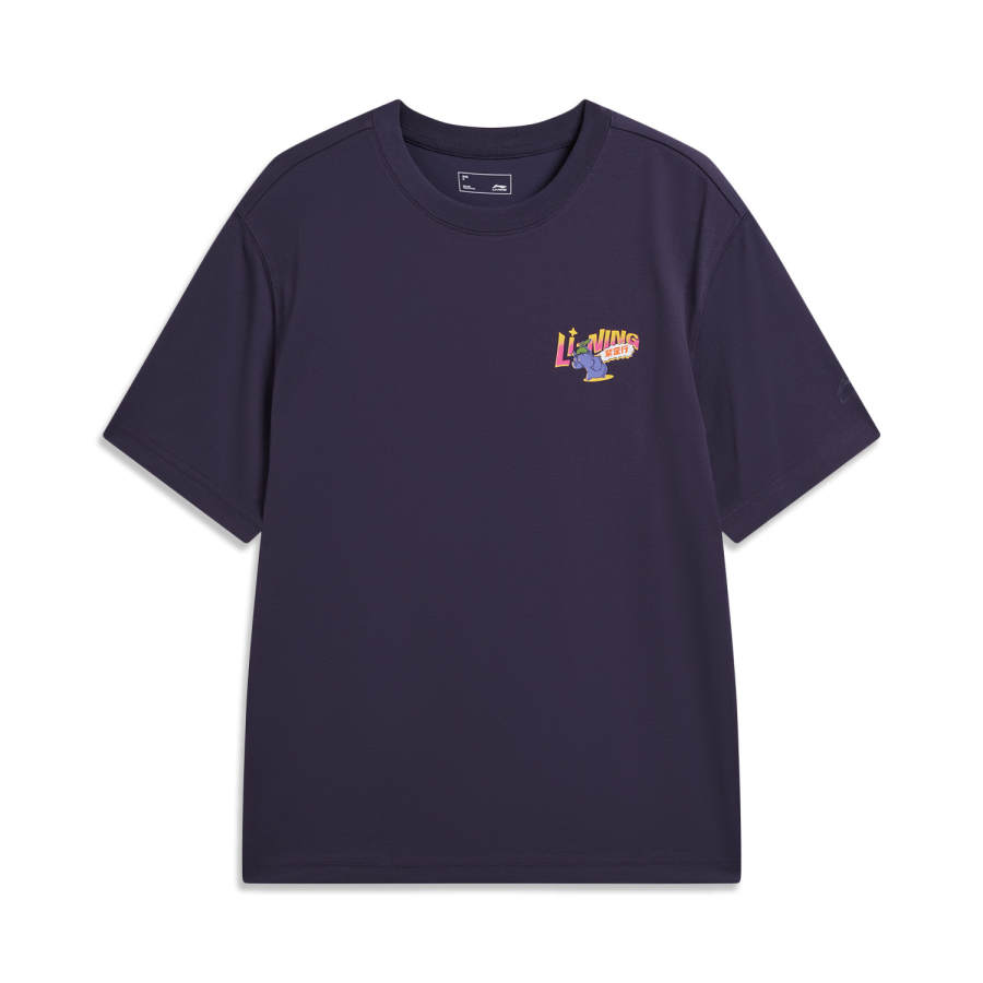 Li-Ning Li Ning T Shirt Unisex Night Purple