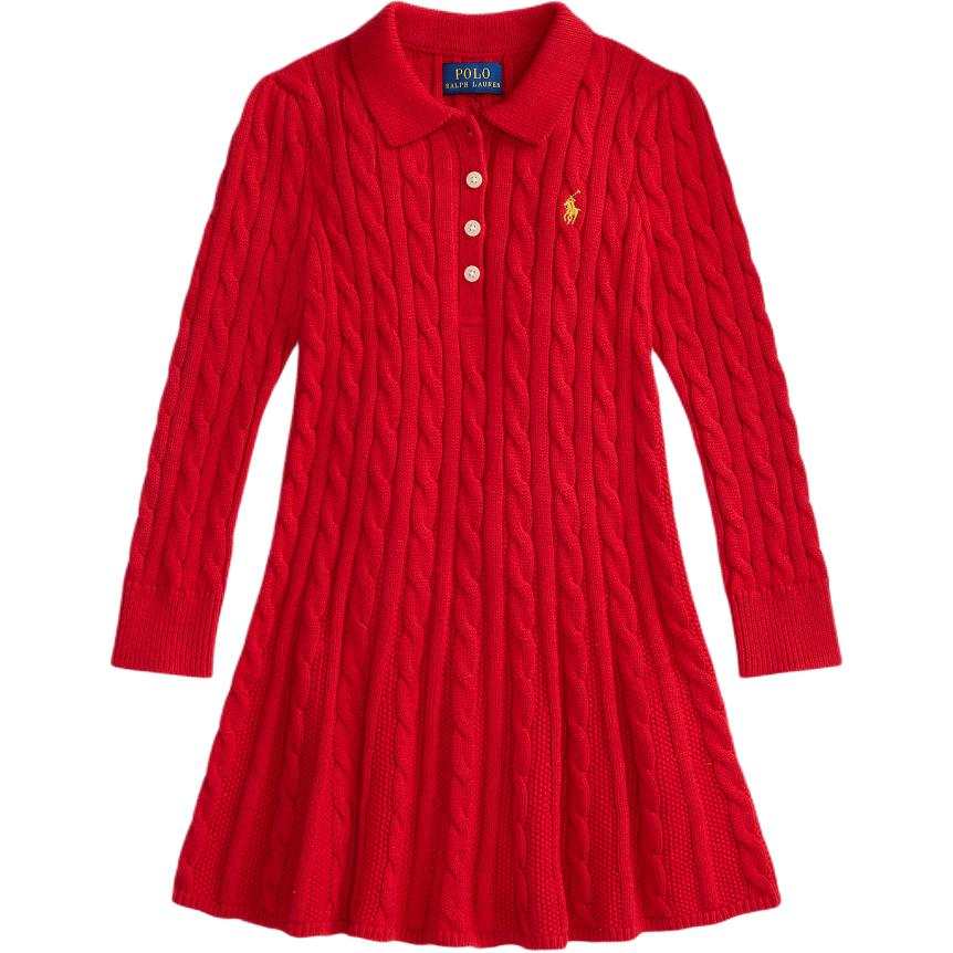 Polo Ralph Lauren Dress 2026 New Year Collection Red Children Aged 3 7 Years Old