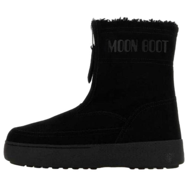 Moon Boot Ltrack Lara Cow Suede Short Snow Boots Women's Black