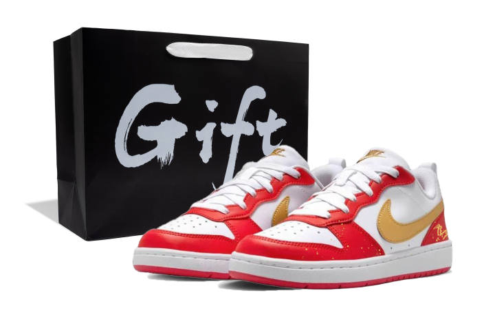 Nike Nike Court Borough JINMAANFU, Shopping Bag Synthetic Leather Abrasion Resistant Abrasion Resistant Low top