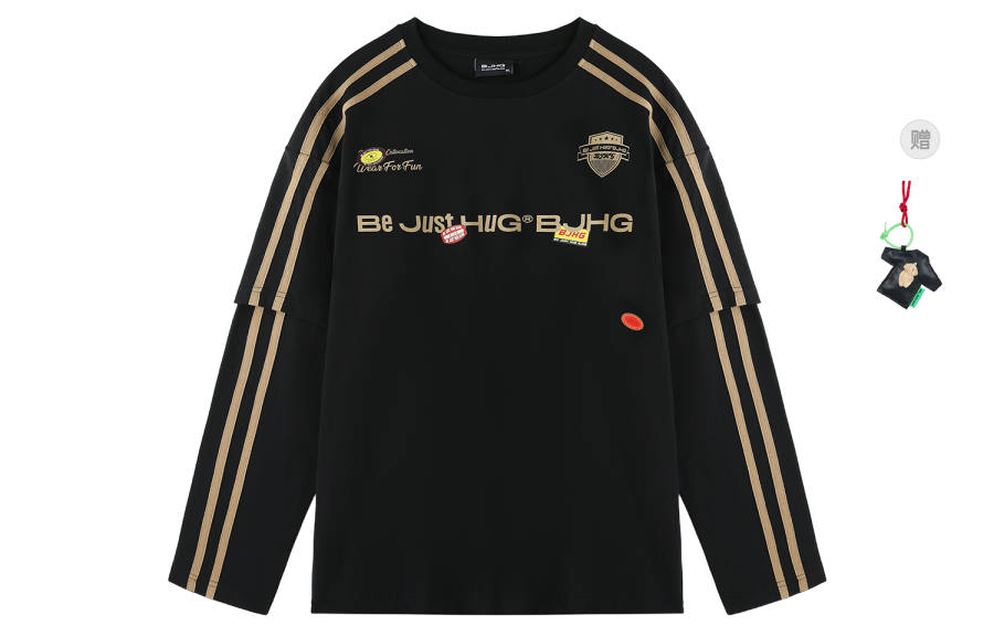 BJHG T Shirts Unisex Crew Neck Moderate Mock Two Piece
