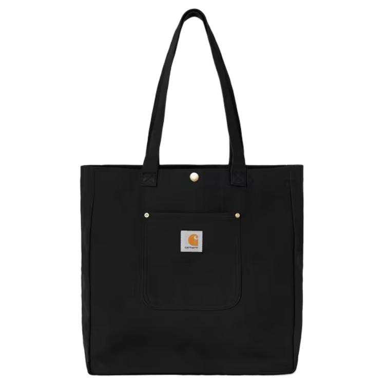 Carhartt WIP 100% Cotton Tote Bag, Shopping Bag, Shoulder Bag Women's Black