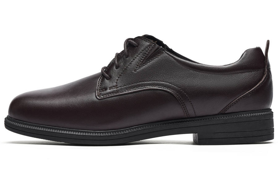 Clarks Casual Leather Shoes Men's Dark Brown