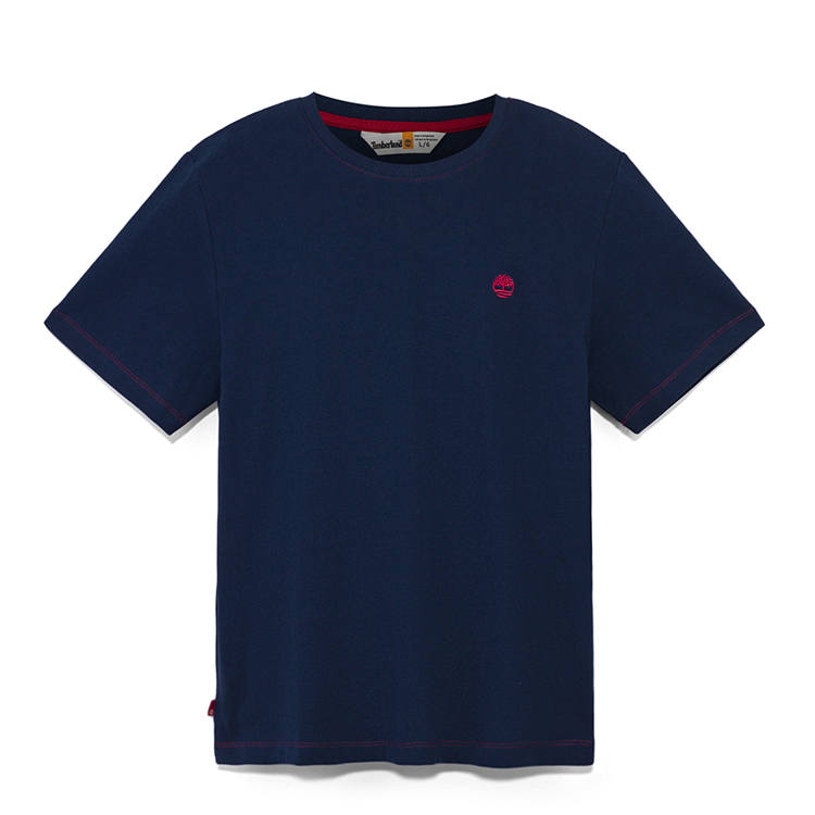 Timberland T Shirts Men's Dark Sapphire Crew Neck