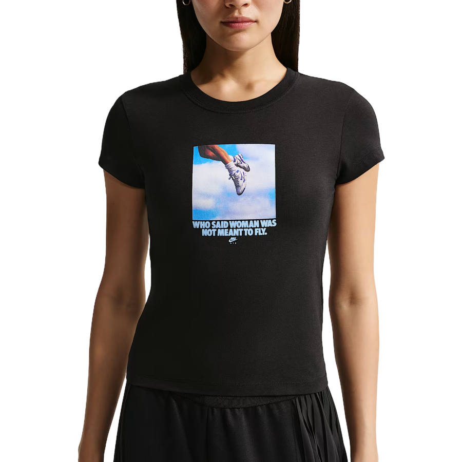 Nike Nike T Shirts Women's Black Crew Neck Moderate