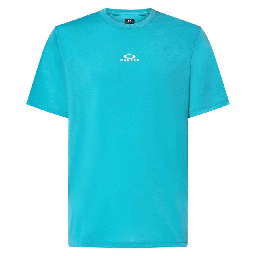 Oakley T Shirts Men's Swimming Pool Blue Crew Neck Moderate Straight Fit