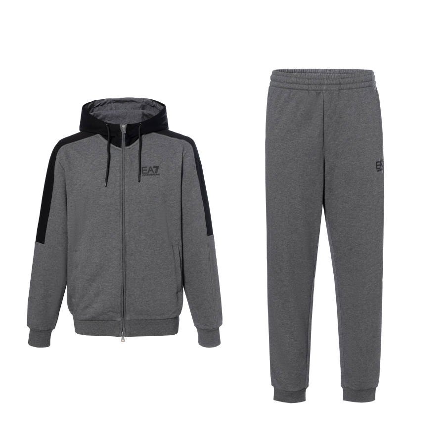 EMPORIO ARMANI EA7 SS24 Casual Sportswear Men's Dark Gray