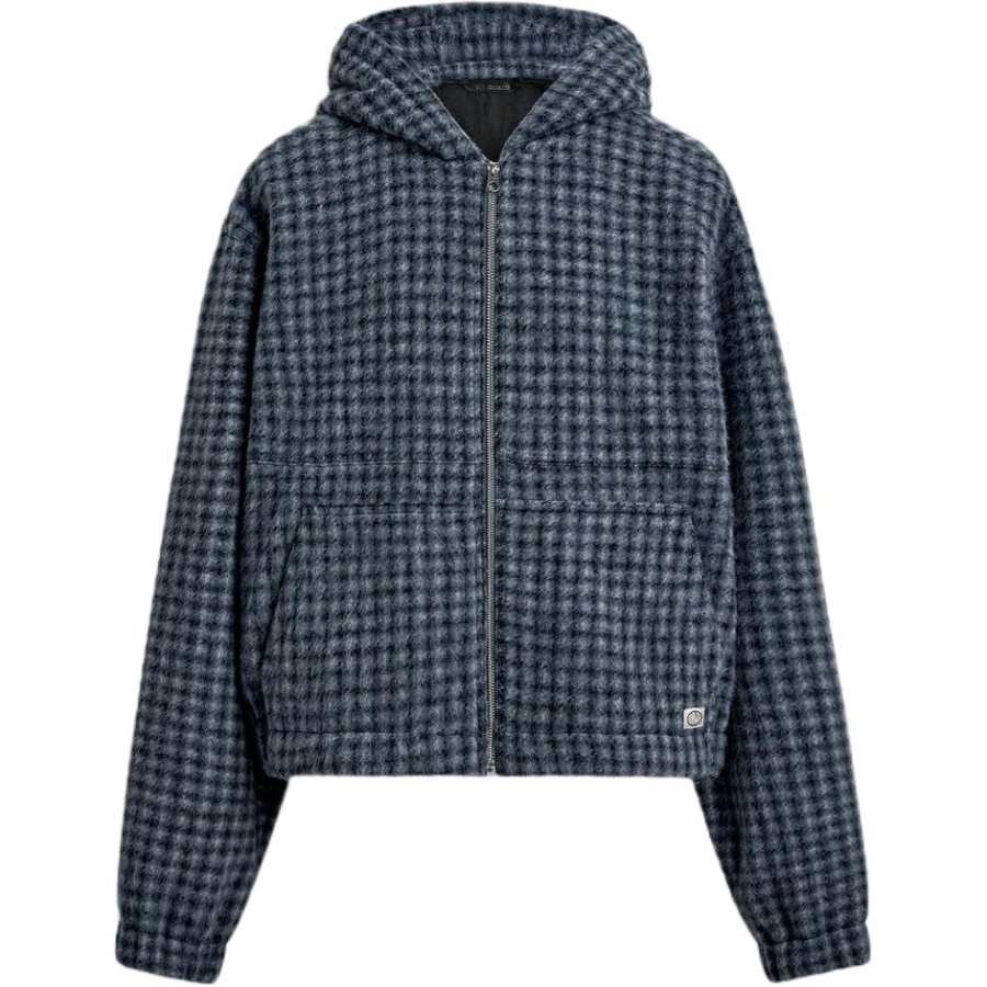 ZARA Jackets Men's Blue Hooded Non Detachable Moderate Other