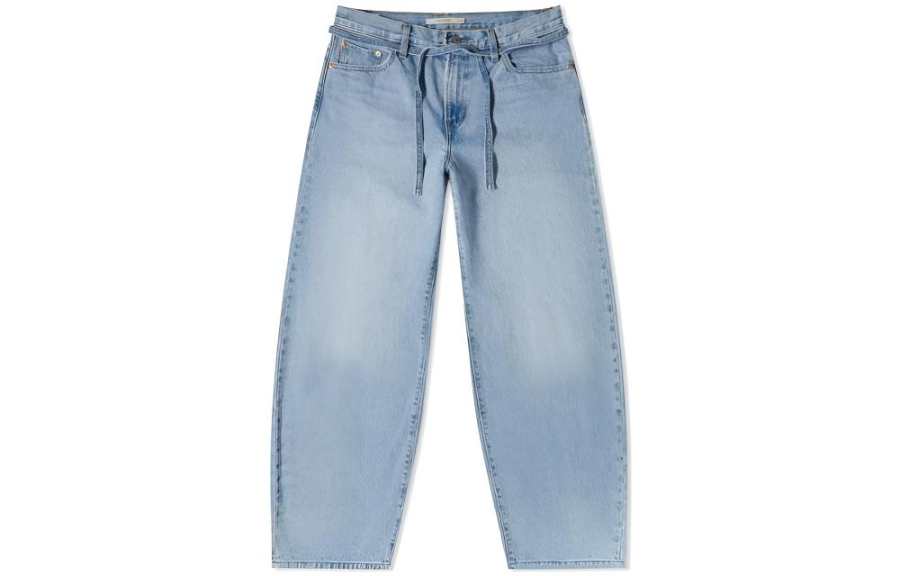 Levis Jeans Women's Sky Blue Moderate Straight Fit Pants