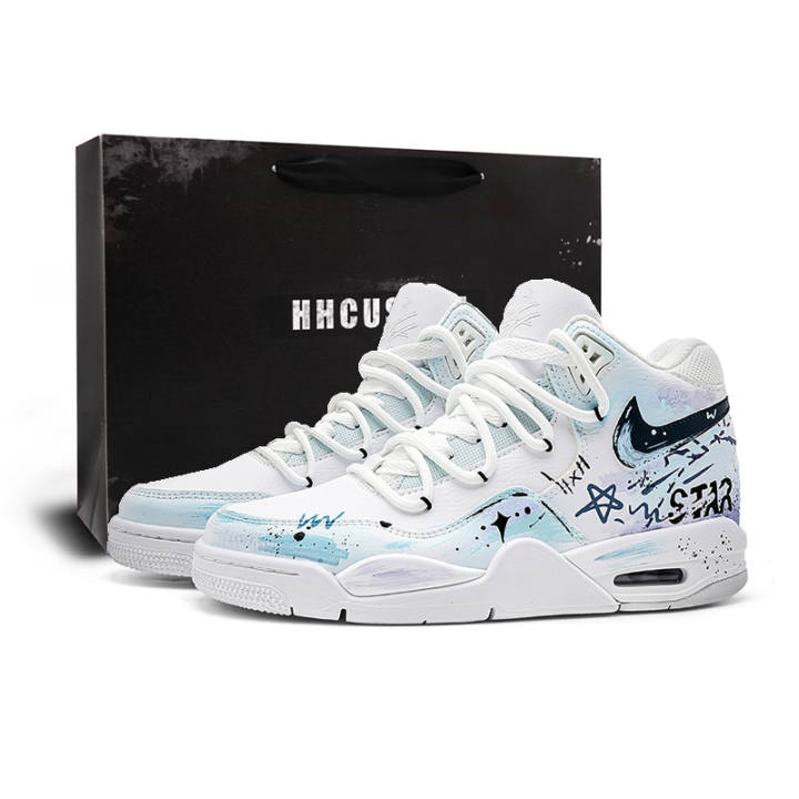 Nike Nike Flight Legacy Comet Guidance Synthetic Leather Slip Resistant Cushioning Abrasion Resistant High top