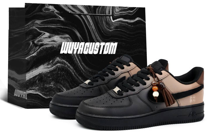 Nike Nike Air Force 1 Skateboard Shoes Unisex Low Top Black/Brown
