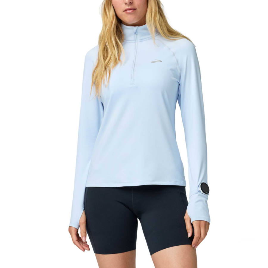 Brooks Running T Shirts Women's 456 Iodine Blue Moderate