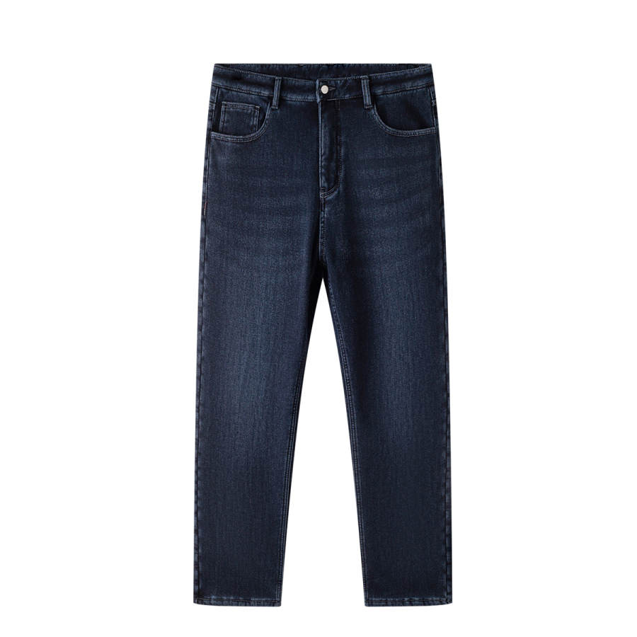 Hodo Jeans Men's Thickened And Fleece Lined