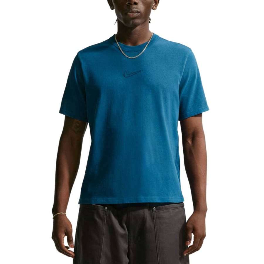 Nike Nike Sportswear T Shirts Men's Palace Blue Crew Neck Moderate