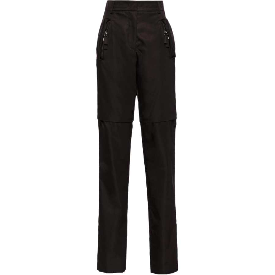 PRADA PRADA Jeans Women's Black Moderate Straight Fit Pants