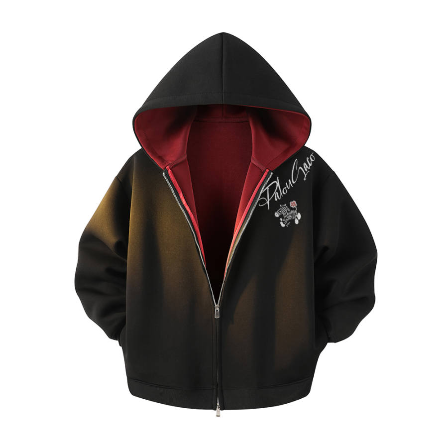 PAL ONGACO Sweatshirts Unisex Hooded Moderate Cardigan