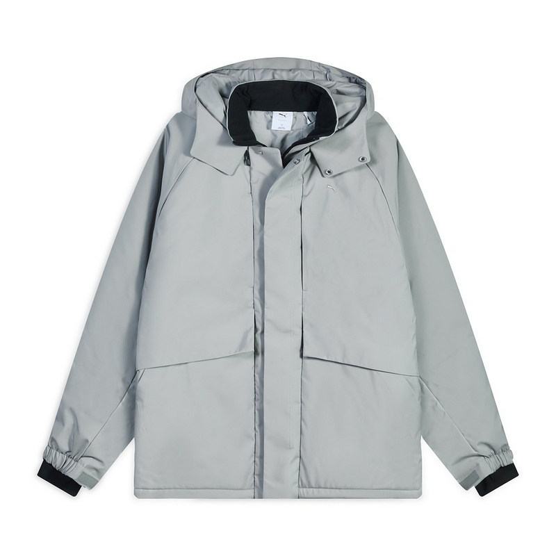 PUMA Jackets Unisex Gray Hooded Moderate Other