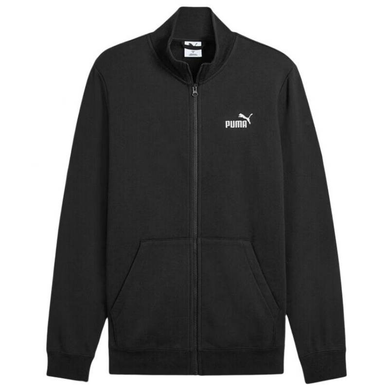PUMA ESS NO. 1 TRACK Fleece Lined Thermal Thickened Knitted Fabric Stand Collar Sports Jacket Men's