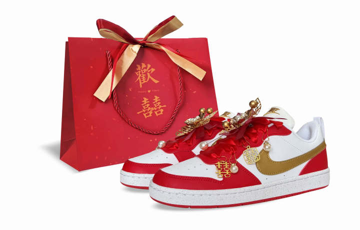 Nike Nike Court Borough 2 Low top Skateboard Shoes Red Unisex