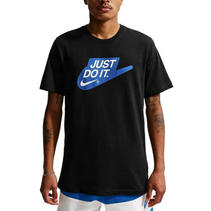 Nike Nike Sportswear T Shirts Men's Black Crew Neck Moderate