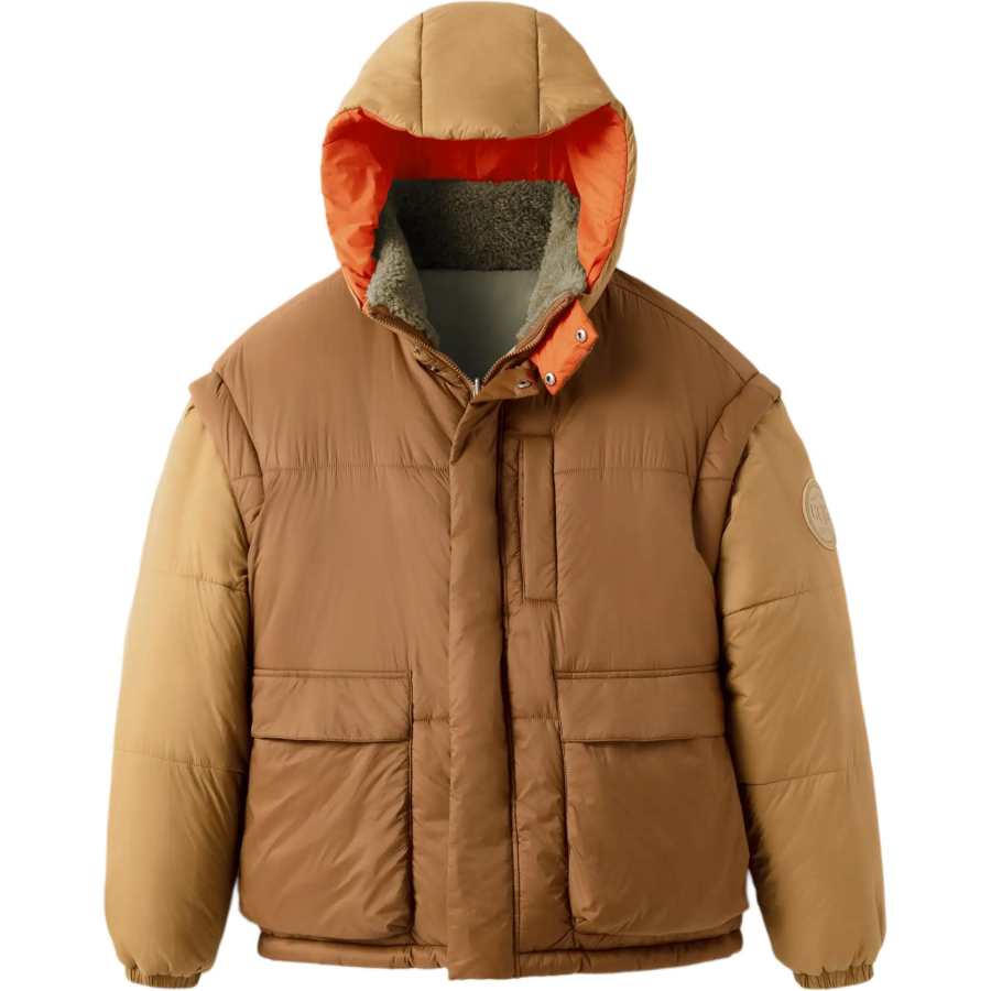 UGG UGG Puffer Jackets Unisex Hickory Nut Hooded Moderate Reversible