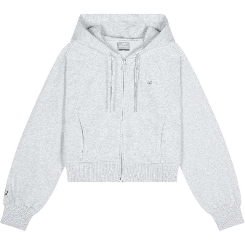 New Balance New Balance Sweatshirts Women's Light Gray Hooded Moderate