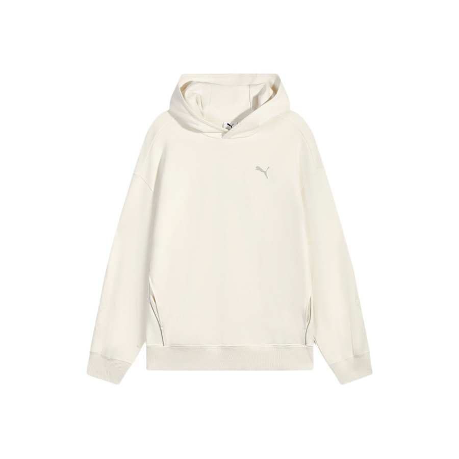 PUMA Sweatshirts Unisex Off White 91 Hooded Moderate Regular