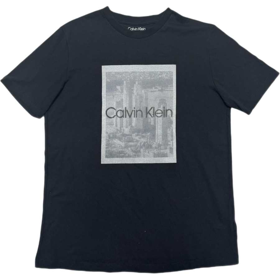 Calvin Klein T Shirts Women's Dark Marine Blue Crew Neck