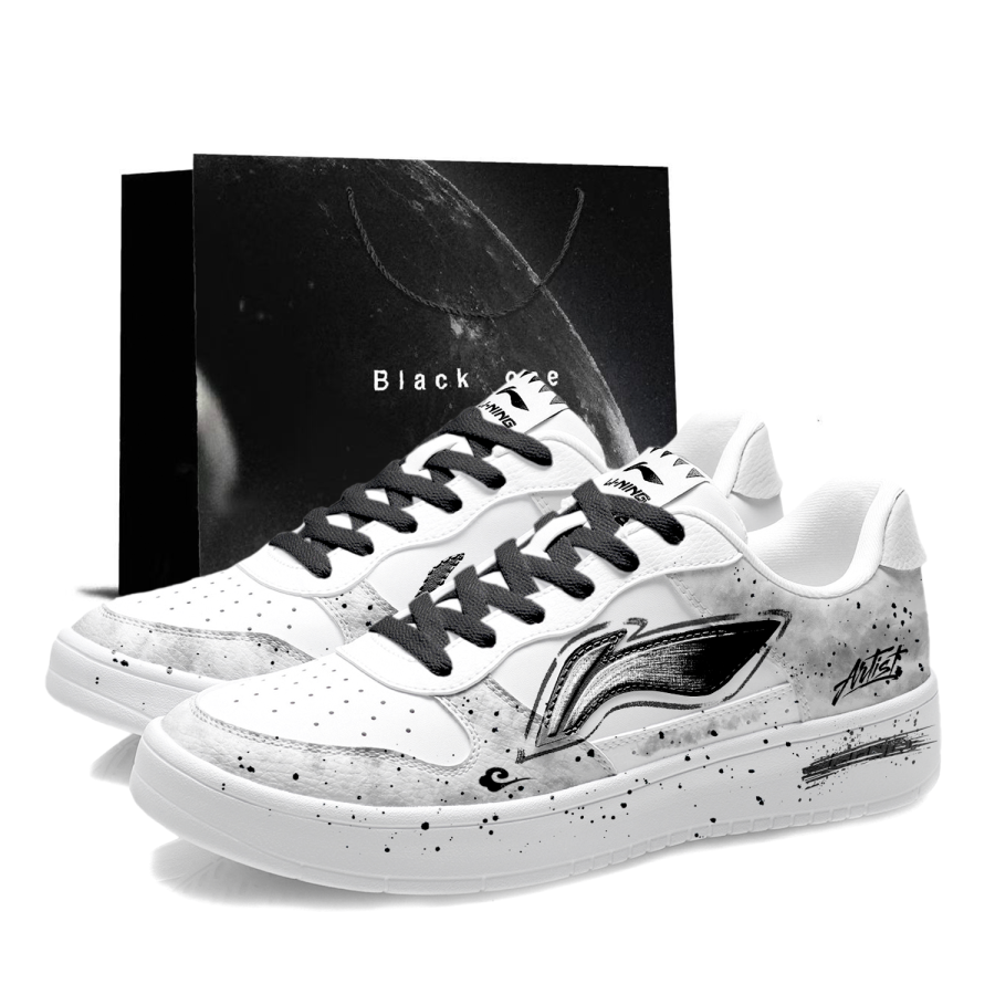 Li-Ning Li Ning Floating Boat Slip Resistant, Abrasion Resistant, Lightweight Low top Skateboard Shoes Men's