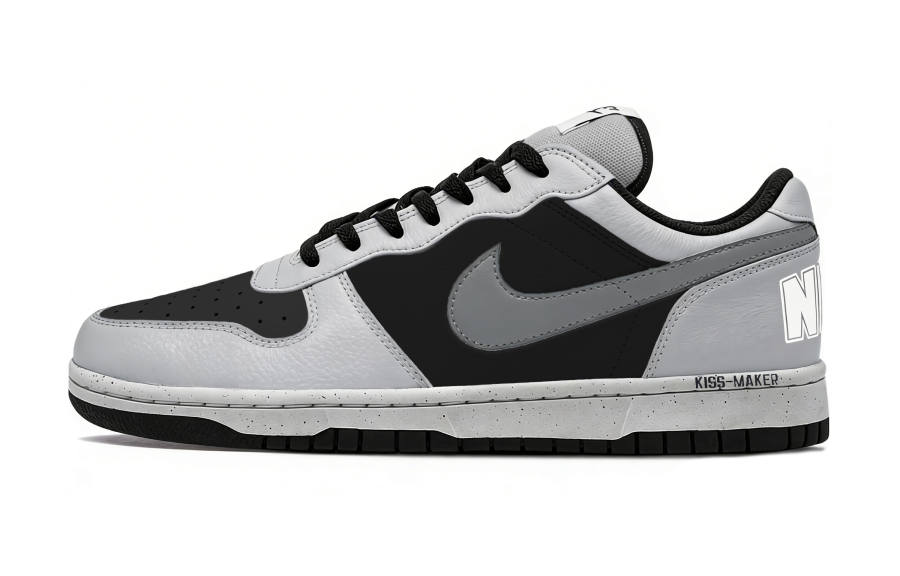 Nike Nike Big Black White Plaid Tone Classic And Versatile Abrasion Resistant Slip Resistant Low top Skateboard Shoes Men's