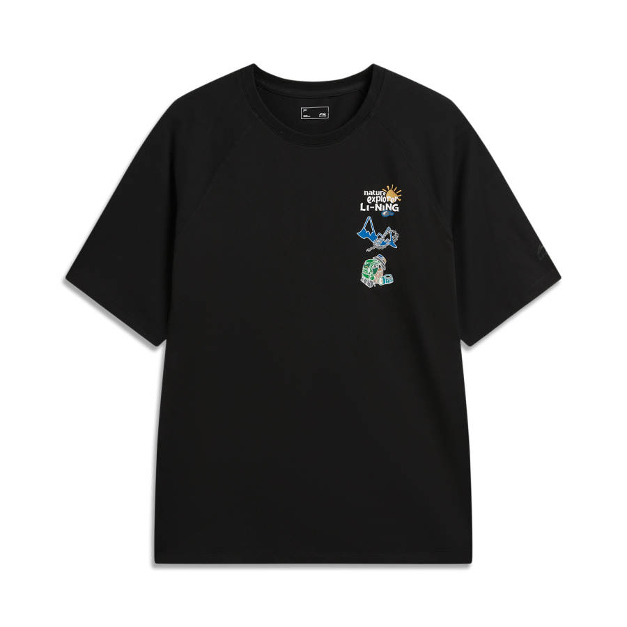 Li-Ning Li Ning Sports Life Collection T Shirt Unisex Black