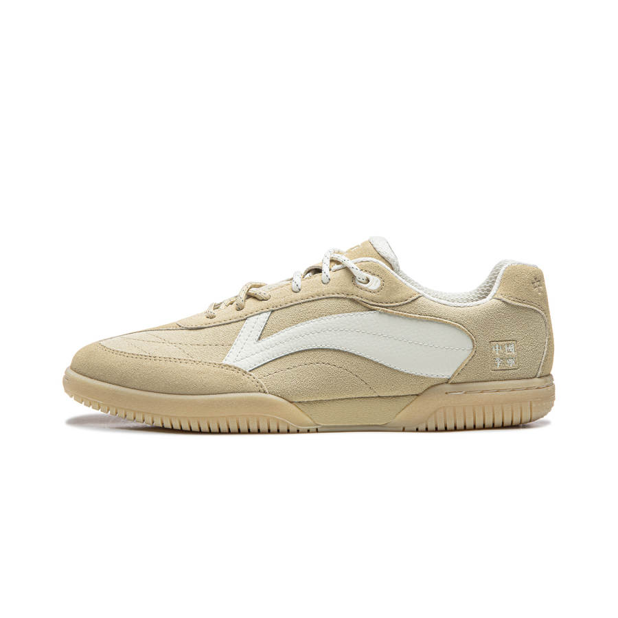 Li-Ning Li Ning Wear resistant And Lightweight Low top Casual Shoes Unisex Plain Khaki Ecru