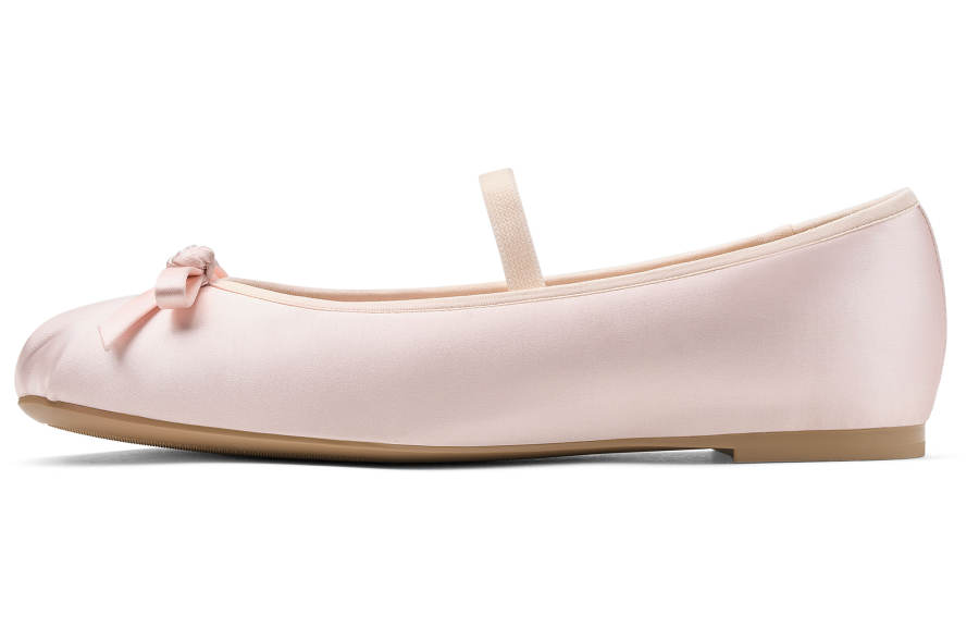 CHARLES&KEITH Small Ck PU, Textile Flat Mary Jane Shoes 1CM Women's
