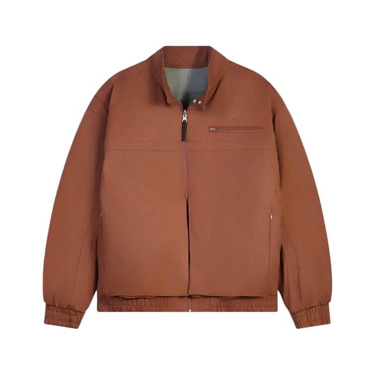 PUMA Puffer Jackets Men's Bordeaux Red 28 Stand Collar Moderate