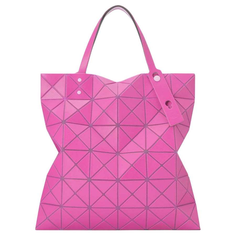 ISSEY MIYAKE Polyvinyl Chloride Resin & Polyester & Nylon Tote Handbag Unisex Magenta