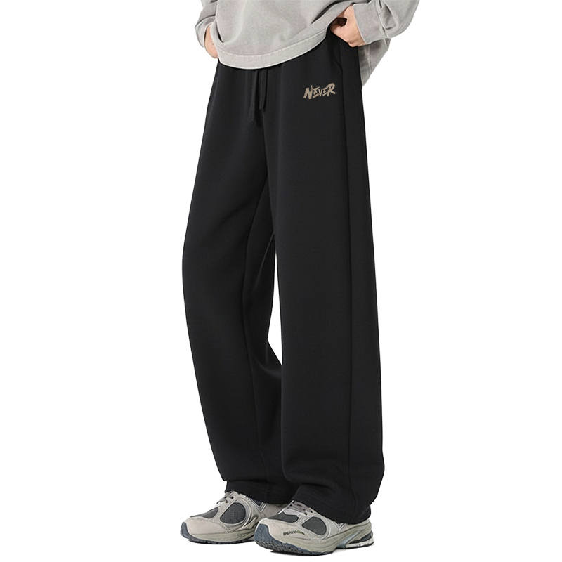 Tonlion Casual Pants Unisex Moderate Straight Fit Pants