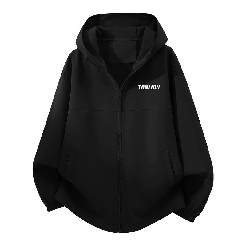 Tonlion Jackets Unisex Hooded Moderate