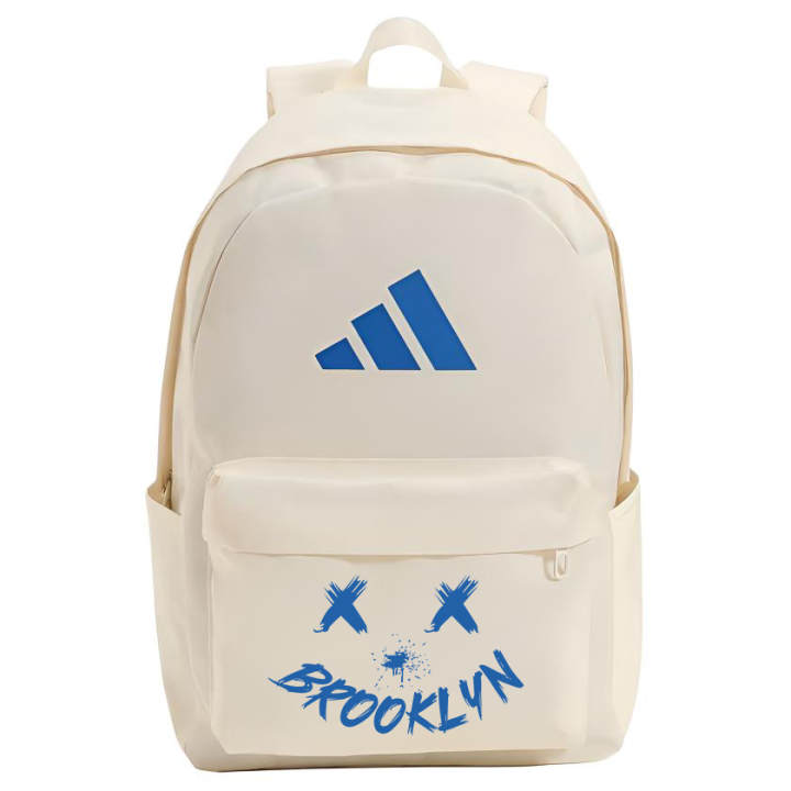 Adidas Adidas Polyester Patterned Print Backpack Regular Unisex Ecru