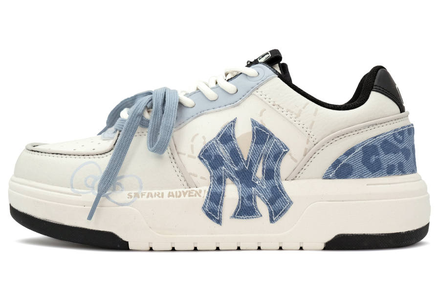 MLB MLB Chunky Leather Low top Skateboard Shoes Unisex Blue White