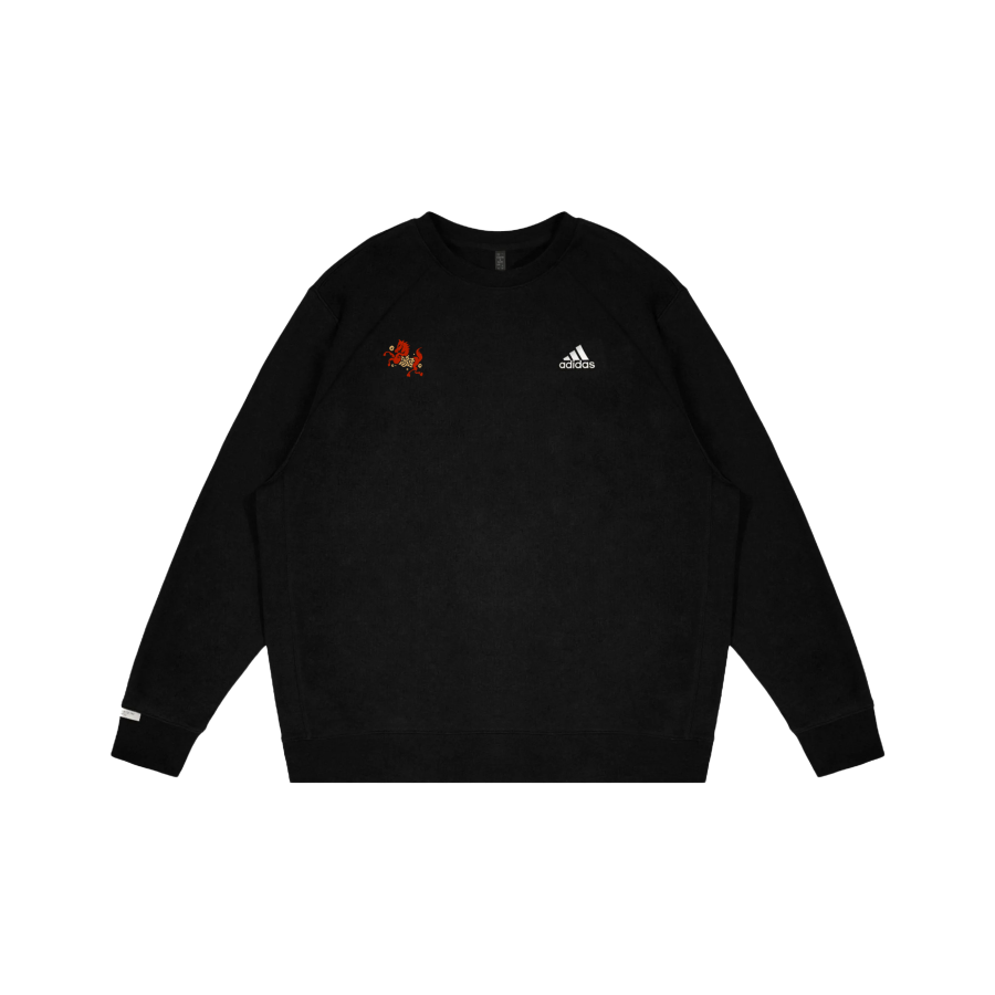 Adidas Adidas LABEL Fleece Lined Horse Year Spring Festival Chinese Style Galloping Horse Prosperity Print Sweatshirt Unisex