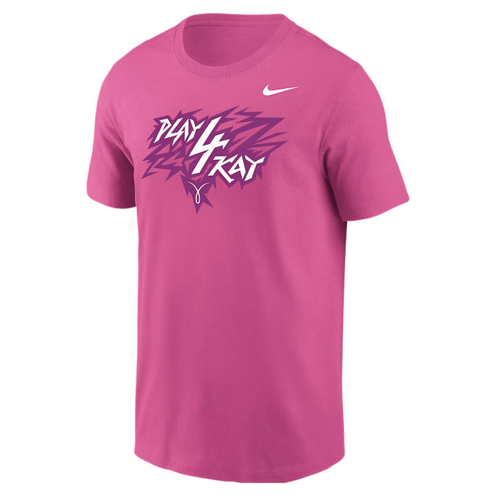 Nike Nike T Shirts Men's Pink Flame II Crew Neck Moderate Straight Fit