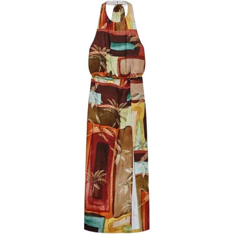 ZARA Sleeveless Dresses Women's Multicolor Moderate