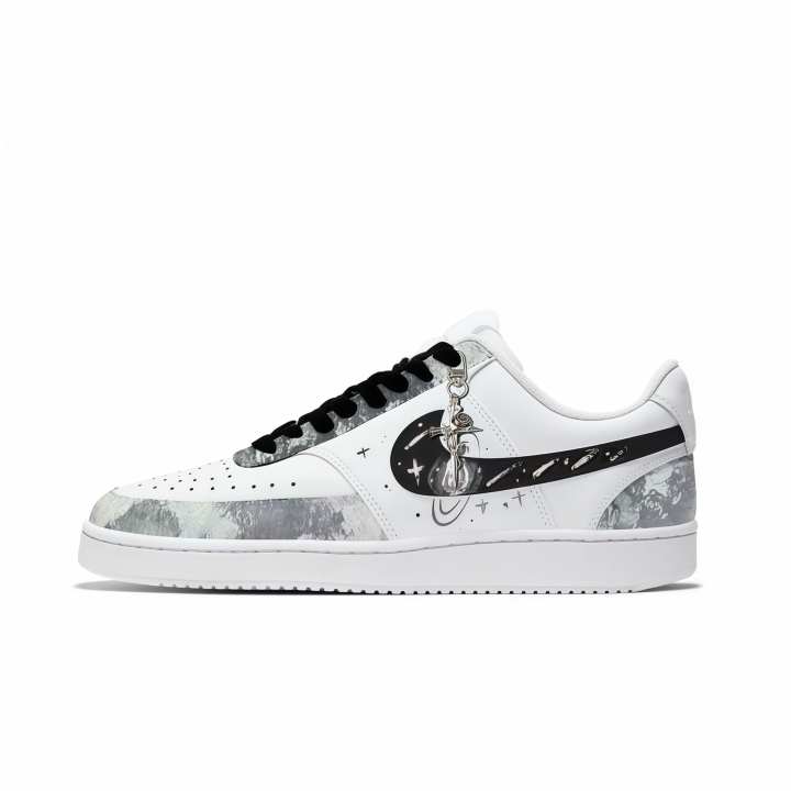 Nike Nike Court Vision Ash Planet Coverage Abrasion Resistant Low top Skateboard Shoes Unisex
